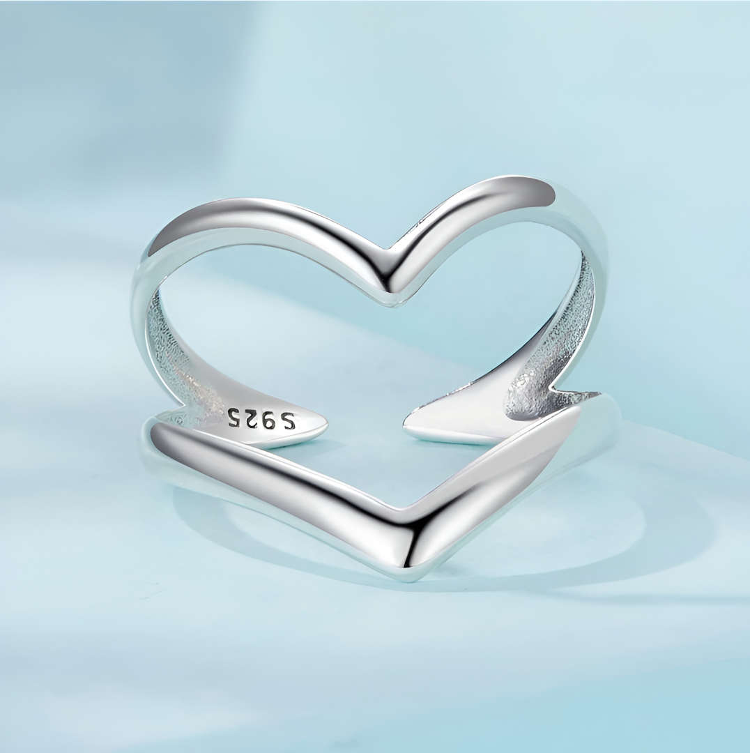 BAGUE DOUBLE OUVERTURE EN ARGENT