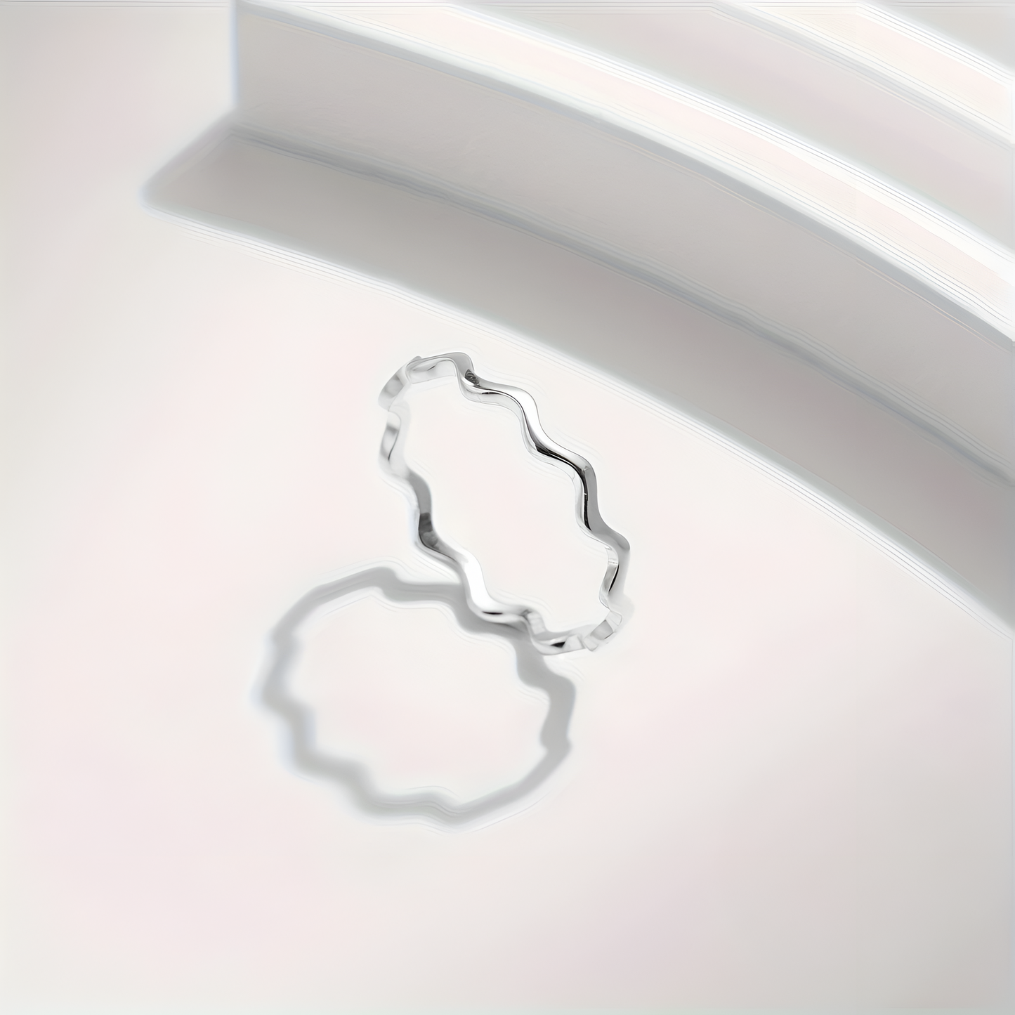 ANNEAU ONDULATION EN ARGENT
