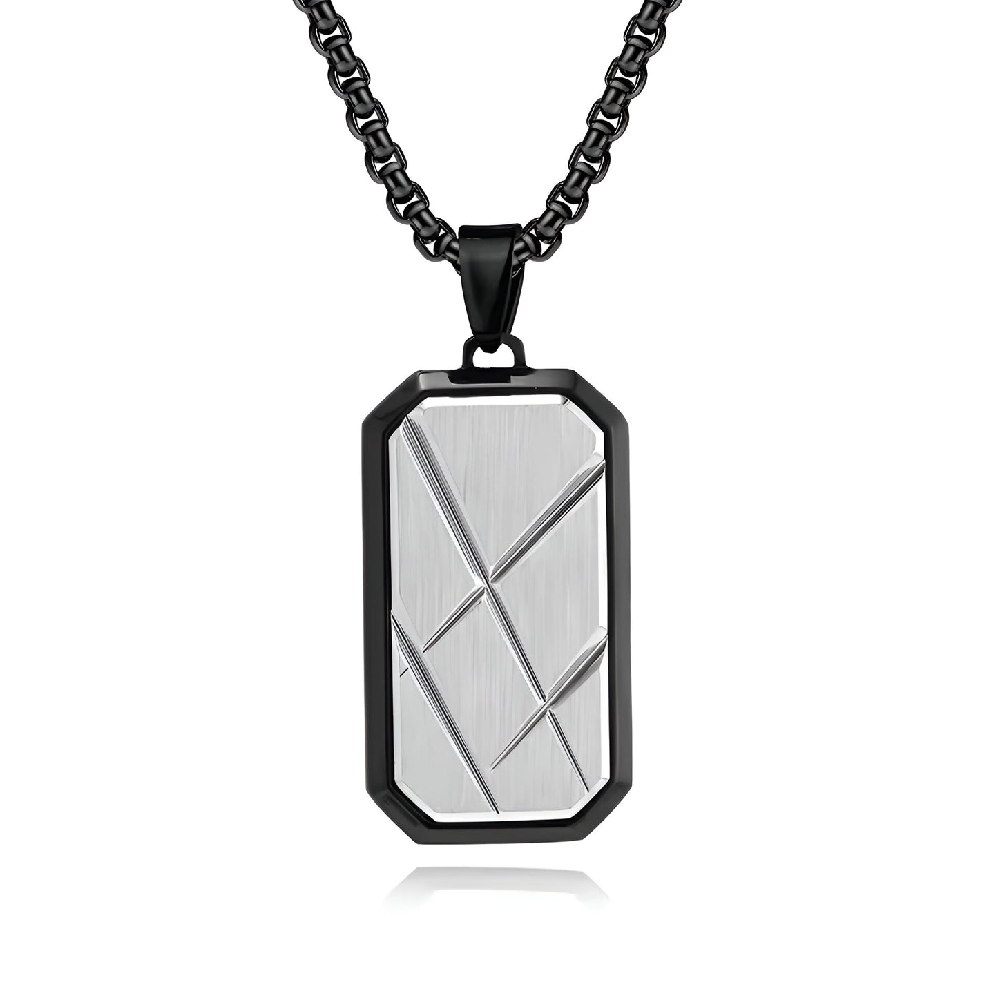 COLLIER PENDENTIF LIGNE D’OMBRE EN ARGENT