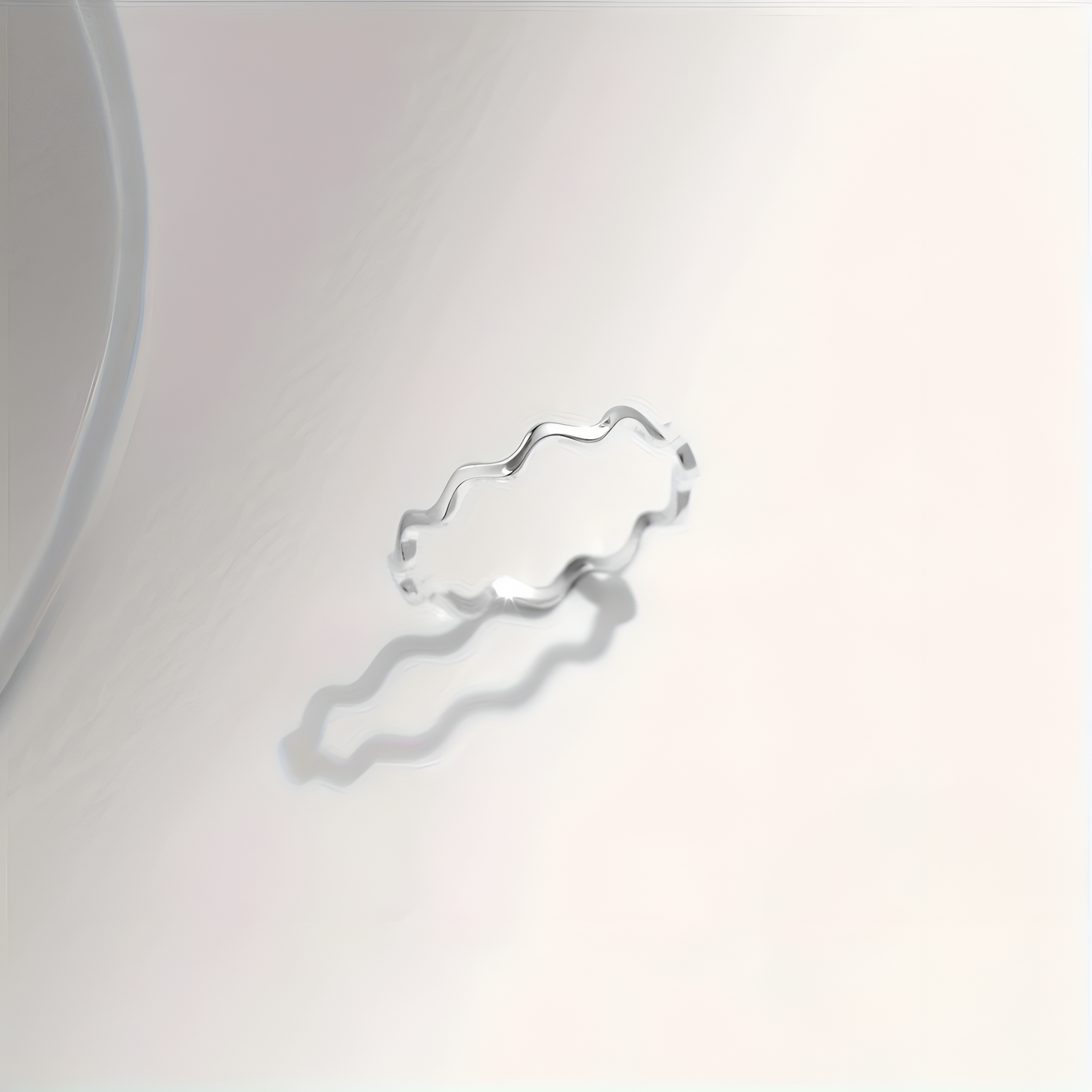ANNEAU ONDULATION EN ARGENT