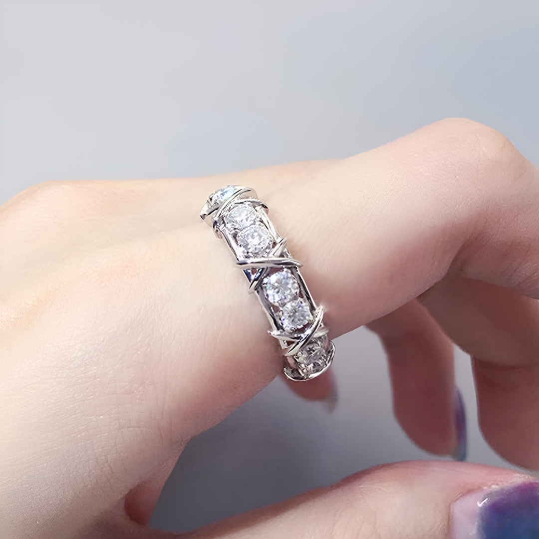 BAGUE PAIRE DE ZIRCONS
