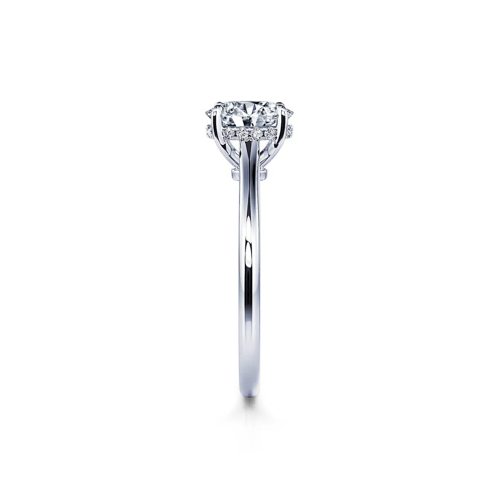BAGUE MULTI DIAMANTS EN ARGENT
