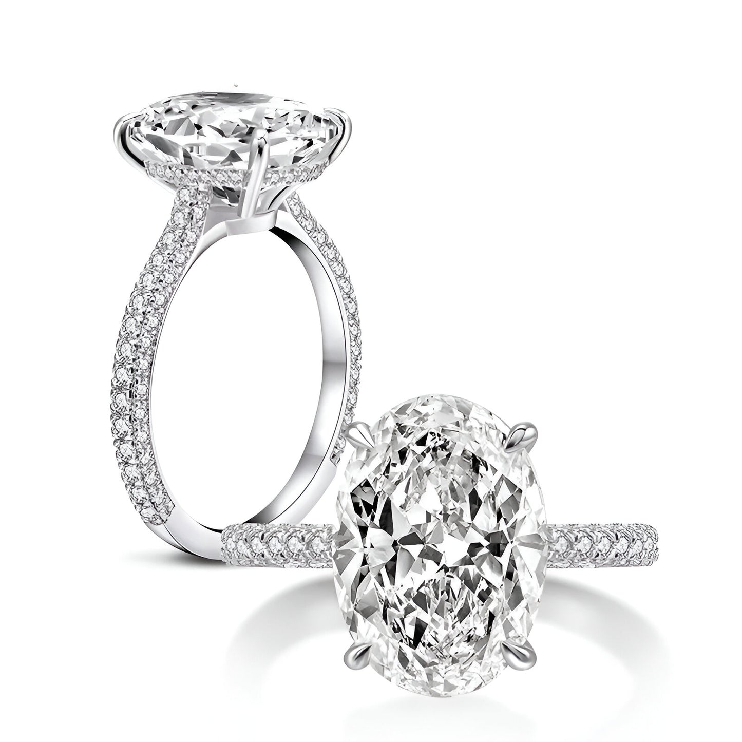 BAGUE SOLITAIRE OVALE ÉCLAT ÉTERNEL