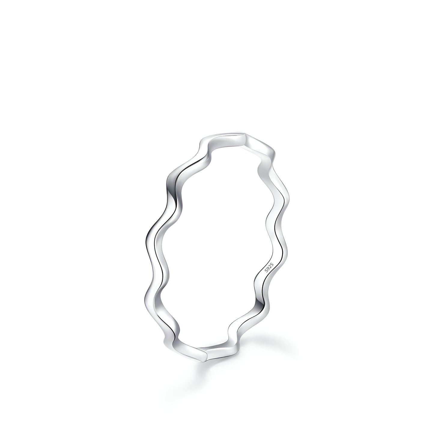 ANNEAU ONDULATION EN ARGENT