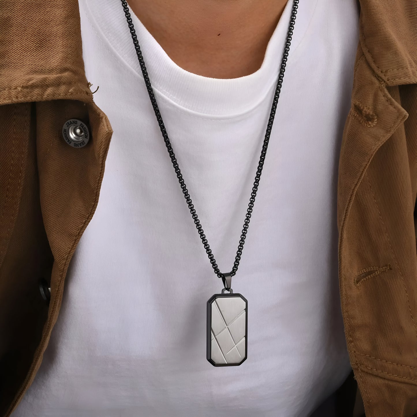 COLLIER PENDENTIF LIGNE D’OMBRE EN ARGENT