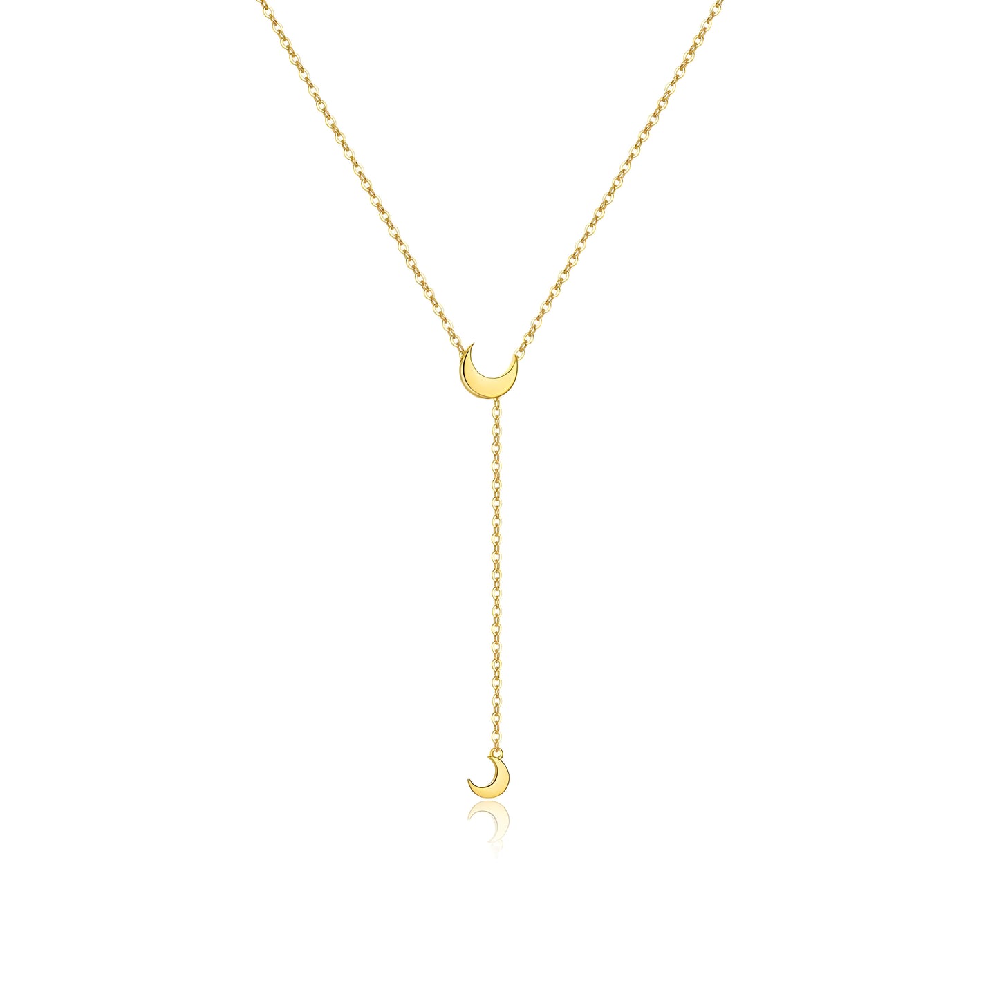 COLLIER DOUBLE CROISSANT DE LUNE EN OR