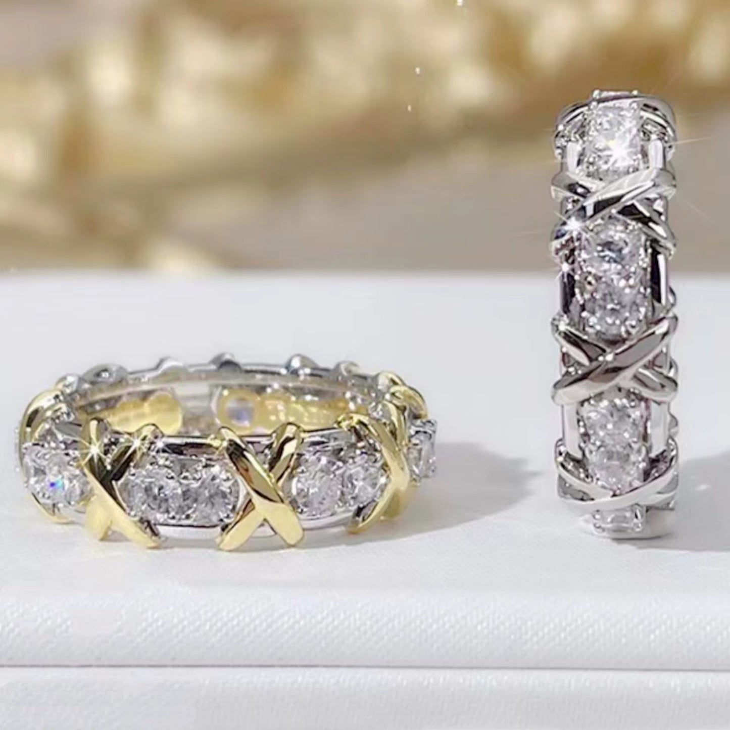 BAGUE PAIRE DE ZIRCONS