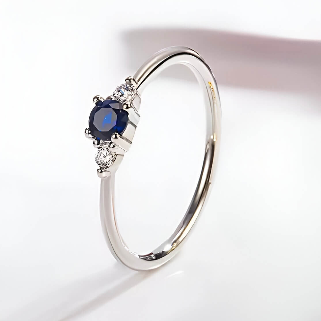 Alliance diamant zirconium en argent 925 plaquée or blanc, bague pour femme or blanc pour mariage ou fiançailles