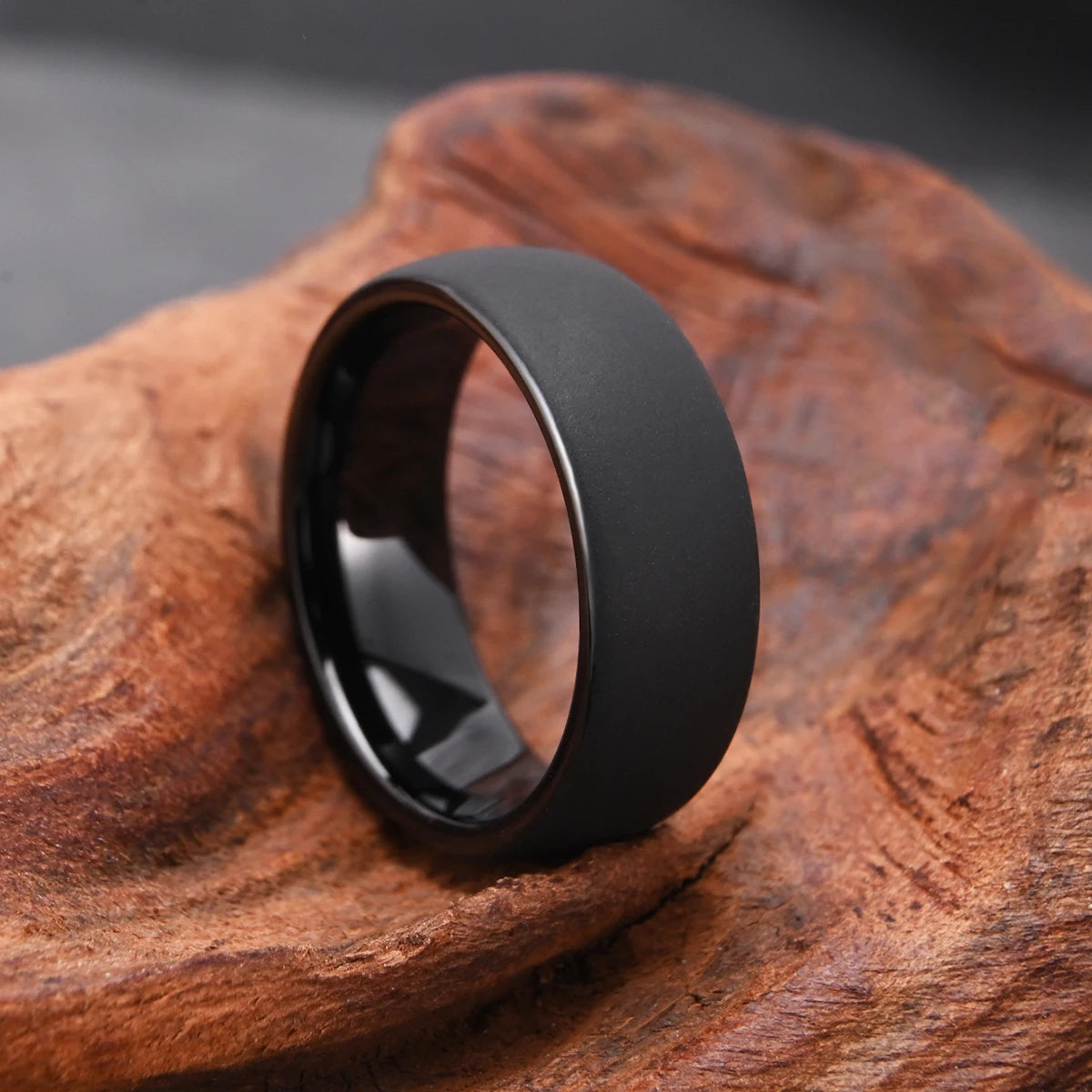 Anneau Tungsten Noir