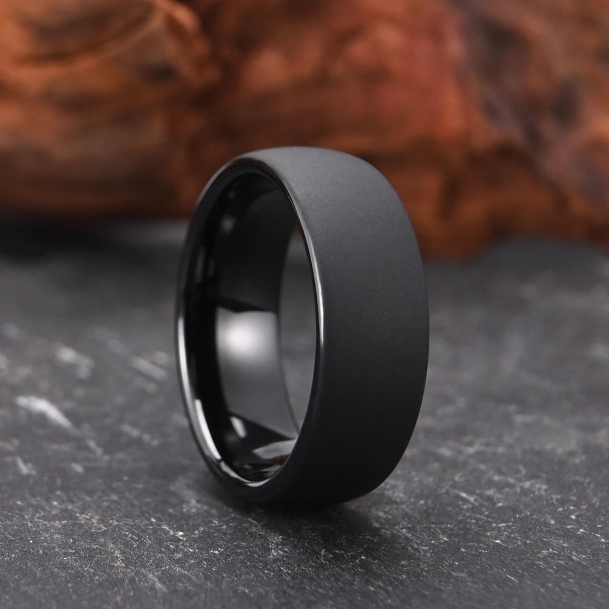 Anneau Tungsten Noir