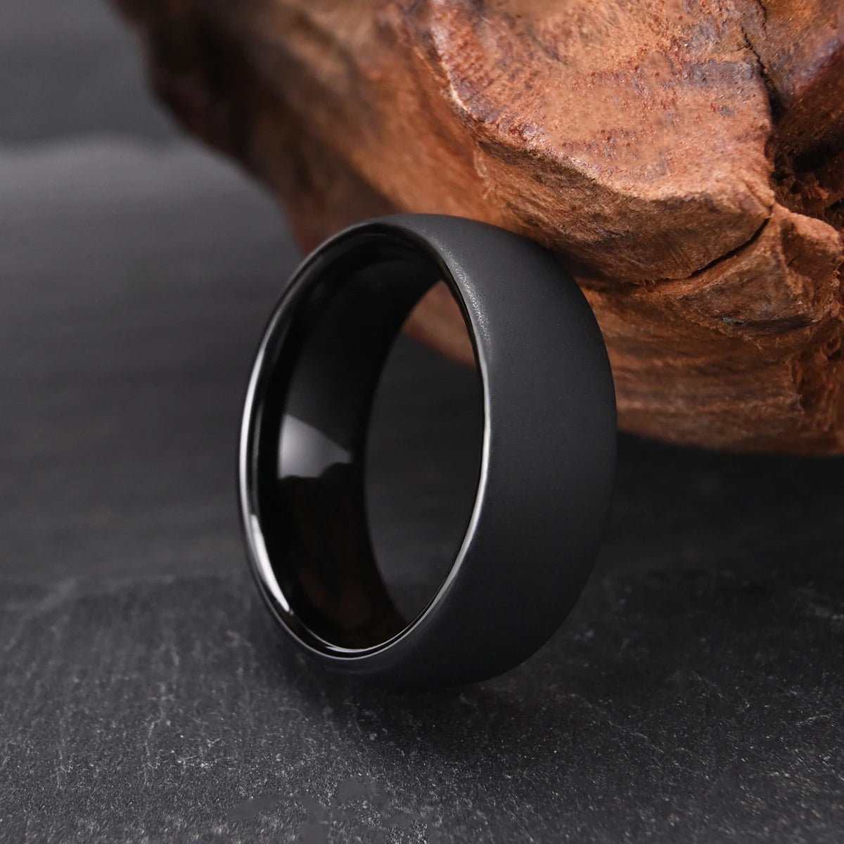 Anneau Tungsten Noir