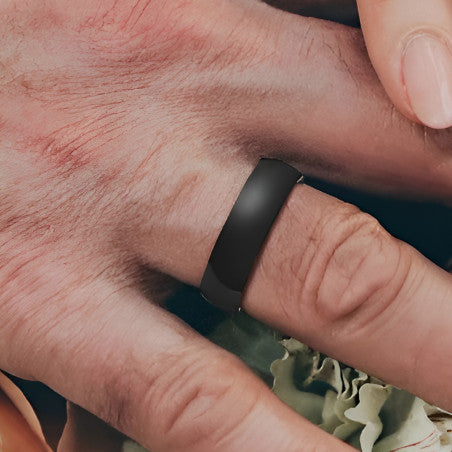 Anneau Tungsten Noir