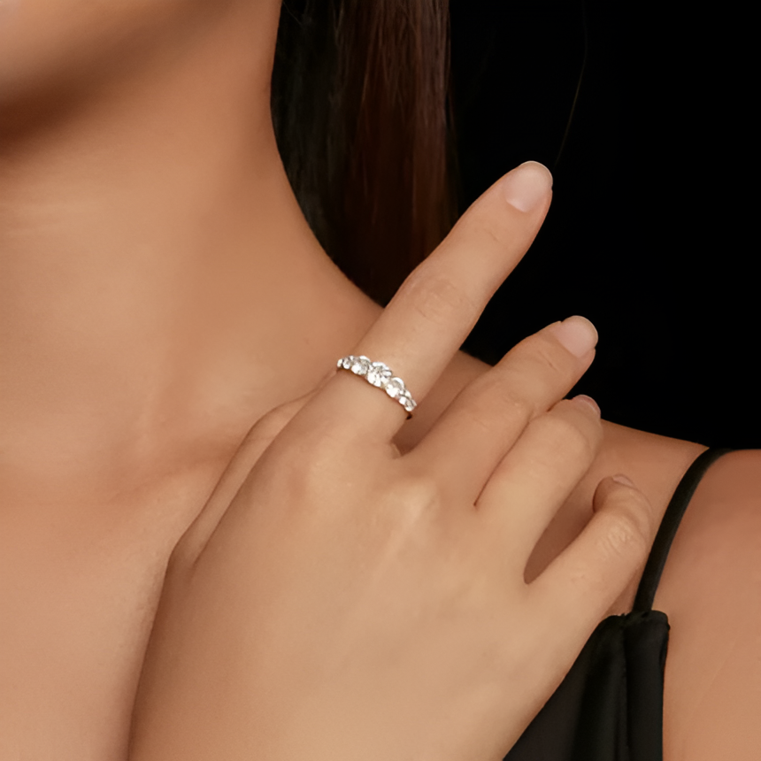 BAGUE VARIATION DE MOISSANITE