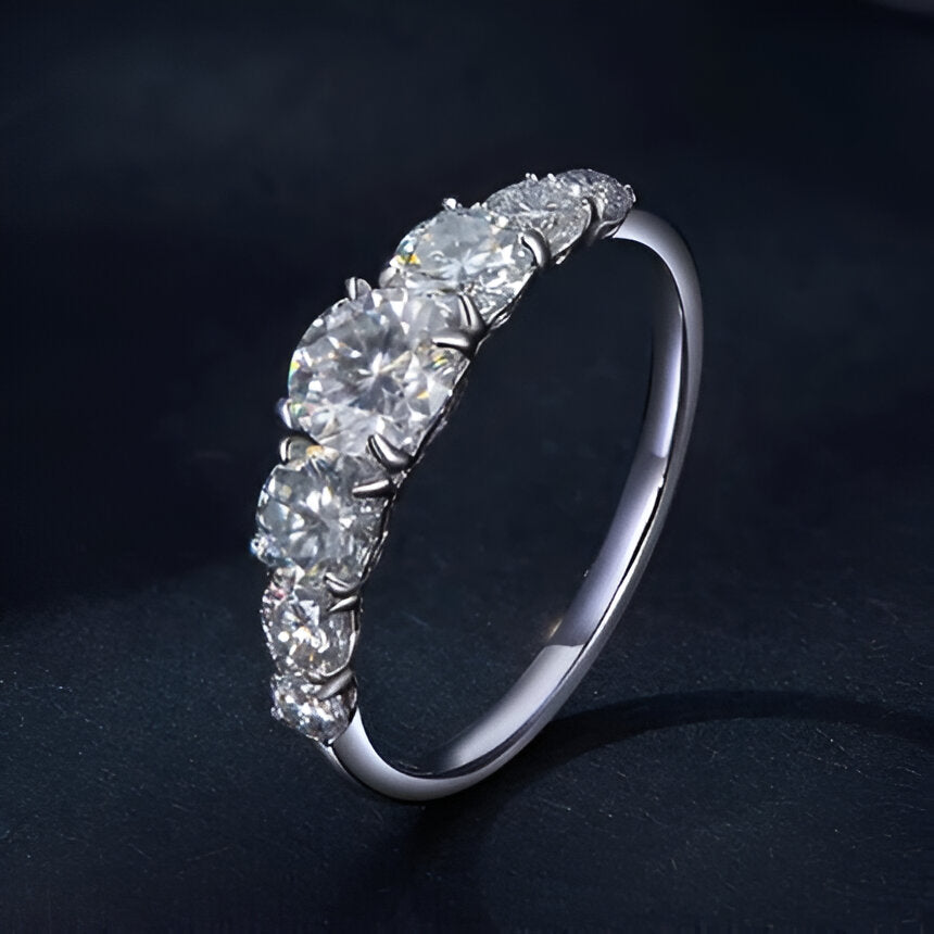 BAGUE VARIATION DE MOISSANITE