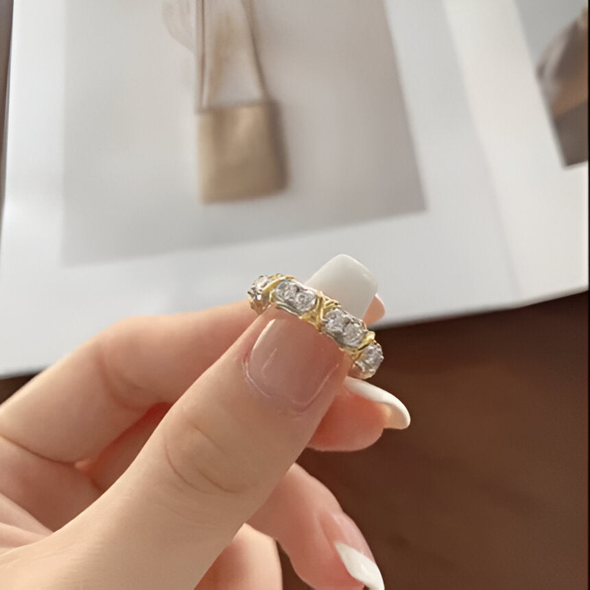BAGUE PAIRE DE ZIRCONS