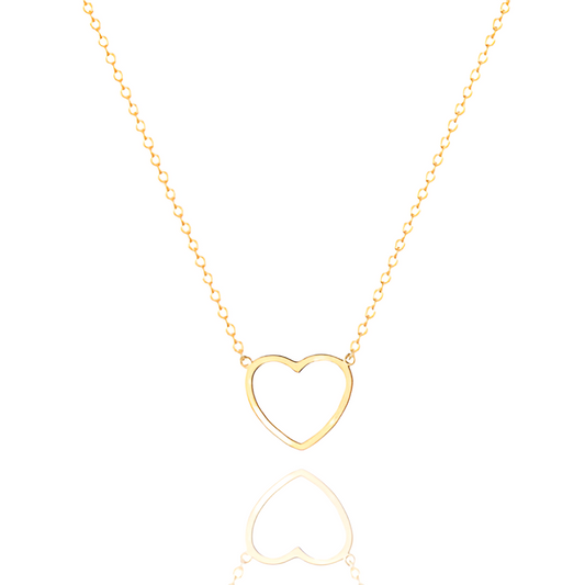COLLIER CŒUR AJOURÉ EN OR
