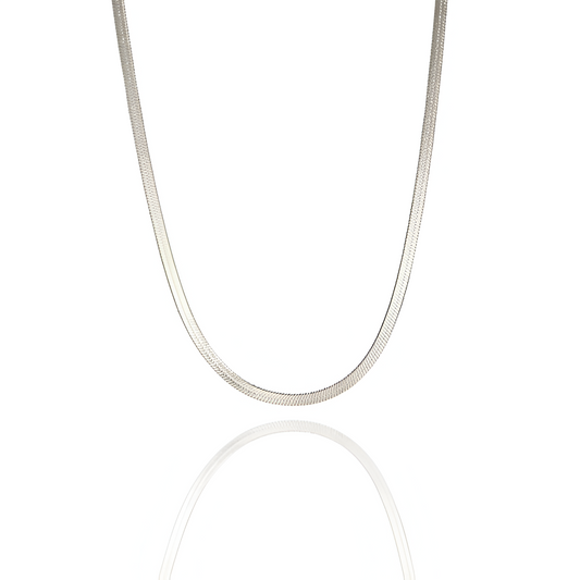 COLLIER CHAÎNE SERPENT EN ARGENT MASSIF