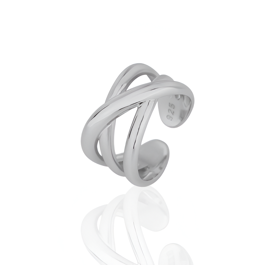 BAGUE OUVERTE TRIPLE CROISADE