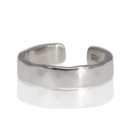 BAGUE OUVERTE SCULPTÉE 925