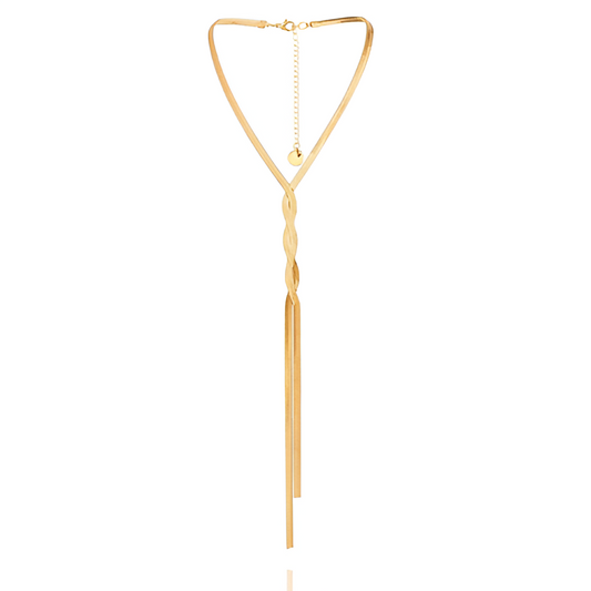 COLLIER CHUTE TORSADÉE EN OR