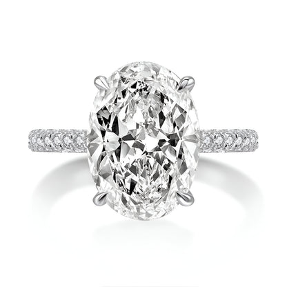 BAGUE SOLITAIRE OVALE ÉCLAT ÉTERNEL