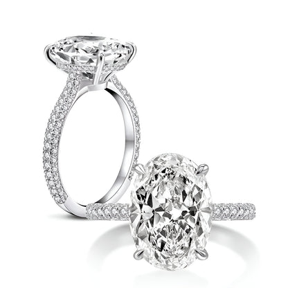 BAGUE SOLITAIRE OVALE ÉCLAT ÉTERNEL