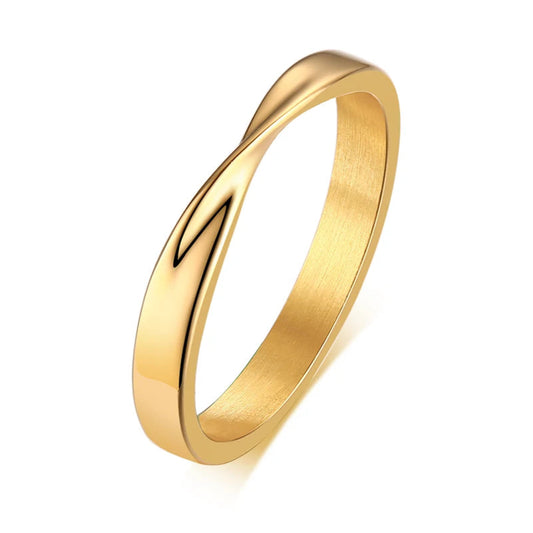 ANNEAU MOBIUS EN OR