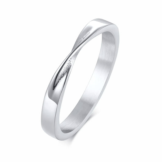 ANNEAU MOBIUS EN ARGENT