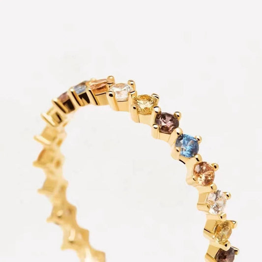 BAGUE ÉCLATS MULTICOLORES LA PETITE REBELLE