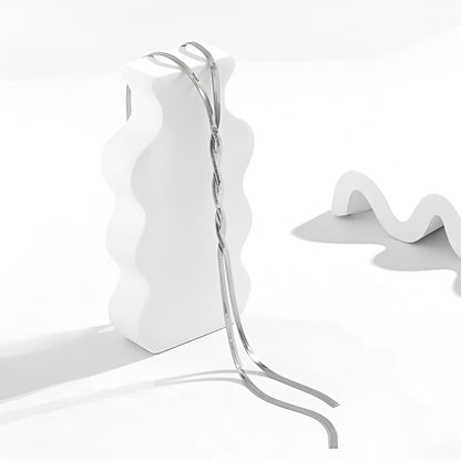 COLLIER CHUTE TORSADÉE EN ARGENT