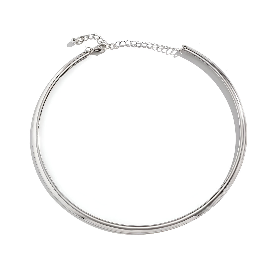 COLLIER RIGIDE LAME D'ARGENT