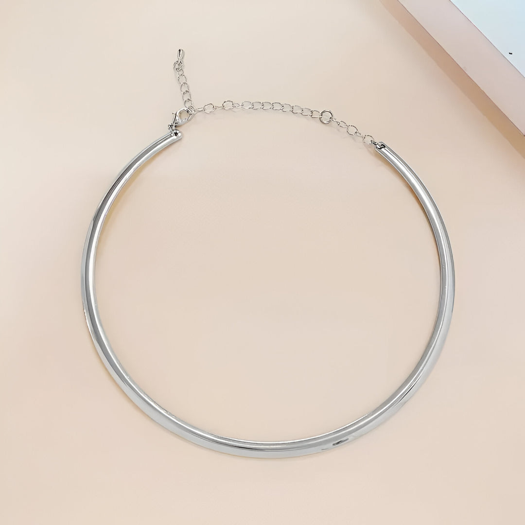 COLLIER RIGIDE LAME D'ARGENT