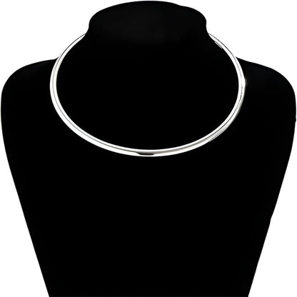 COLLIER RIGIDE LAME D'ARGENT