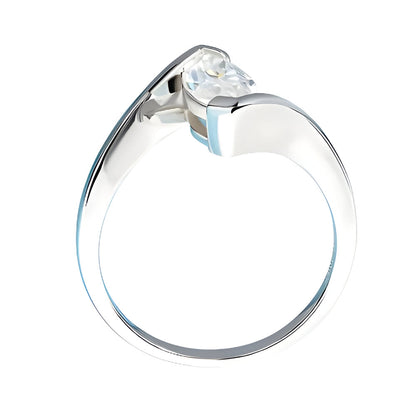 BAGUE PRISE DE DIAMANT EN ARGENT